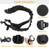 Tactical Shotgun Sling 2 Point Gun Sling Adjustable Shoulder Strap Rifle Shotgun Belts with 15-Shell Holders