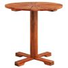 Bistro Table 27.6"x27.6" Solid Acacia Wood