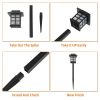 Free shipping 6pcs White LED Solar Lantern Torch Light Garden Landscape Lighting YJ