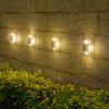 8 LED Solar Wall Light For Outdoor Courtyard Garden; Christmas Party Decoration; LED Lights